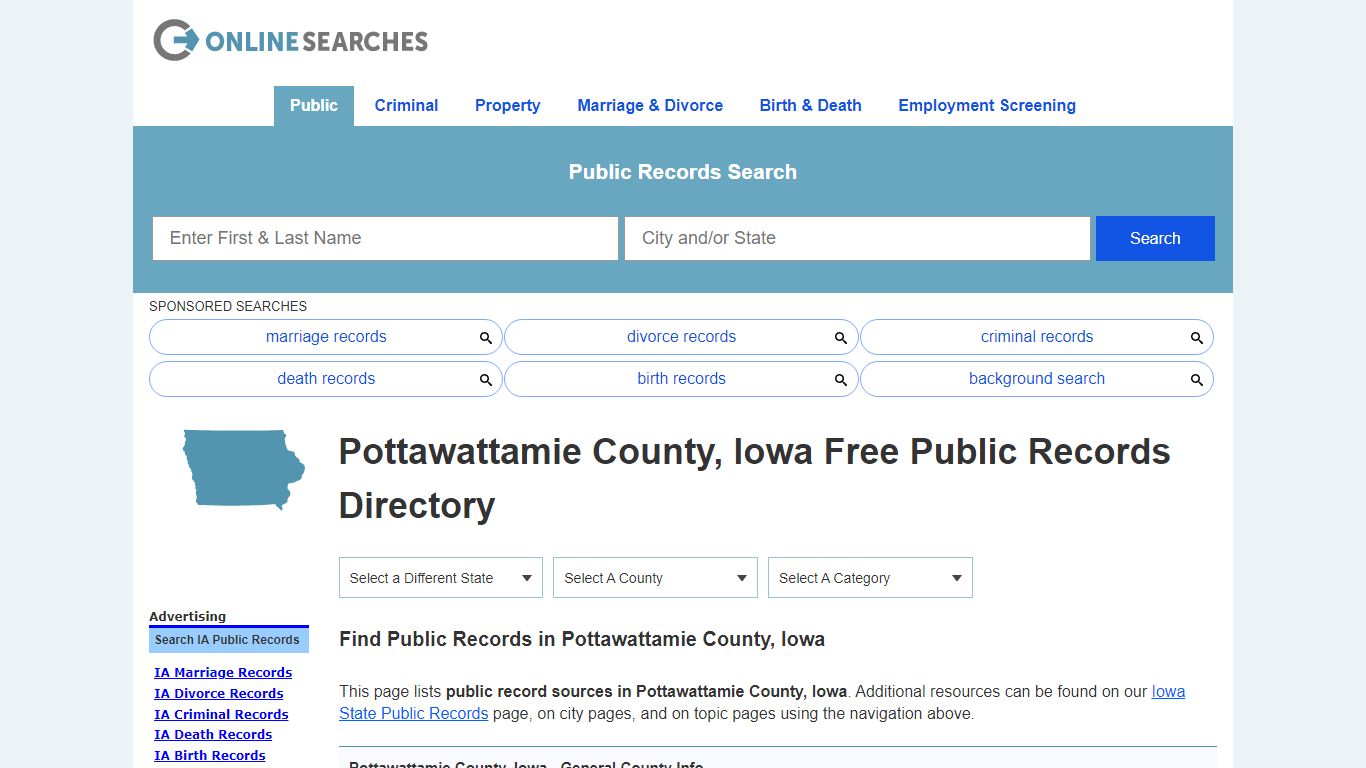 Pottawattamie County, Iowa Public Records Directory